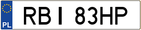 Trailer License Plate